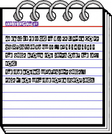 Jadefedgah[80] Regular animated font preview